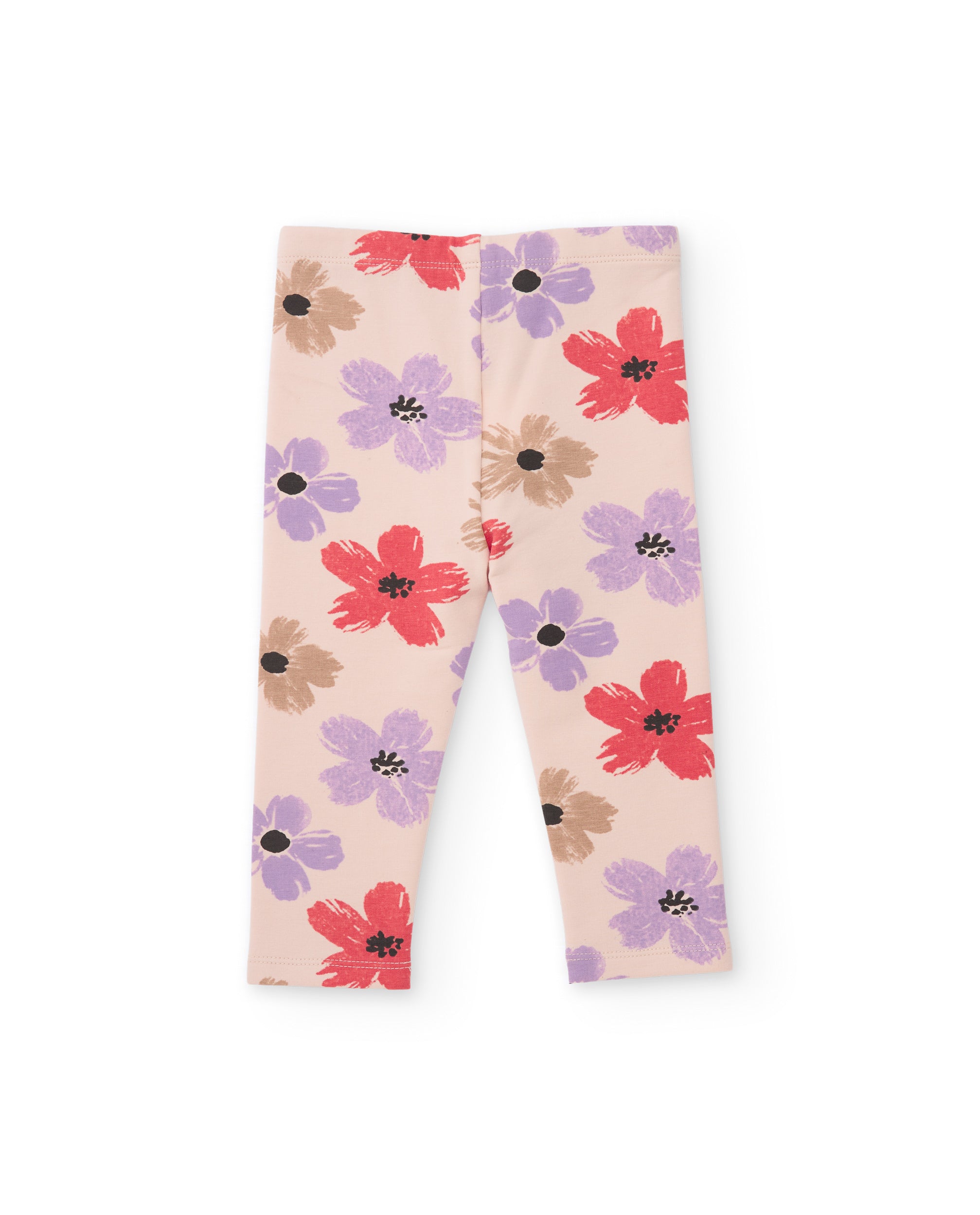 Tuc Tuc Leggings Bambina Felpati Beige a Fiori