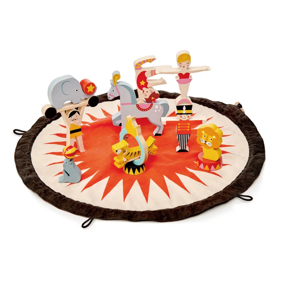 Tender Leaf Circo con Borsetta gioco legno 45 cm