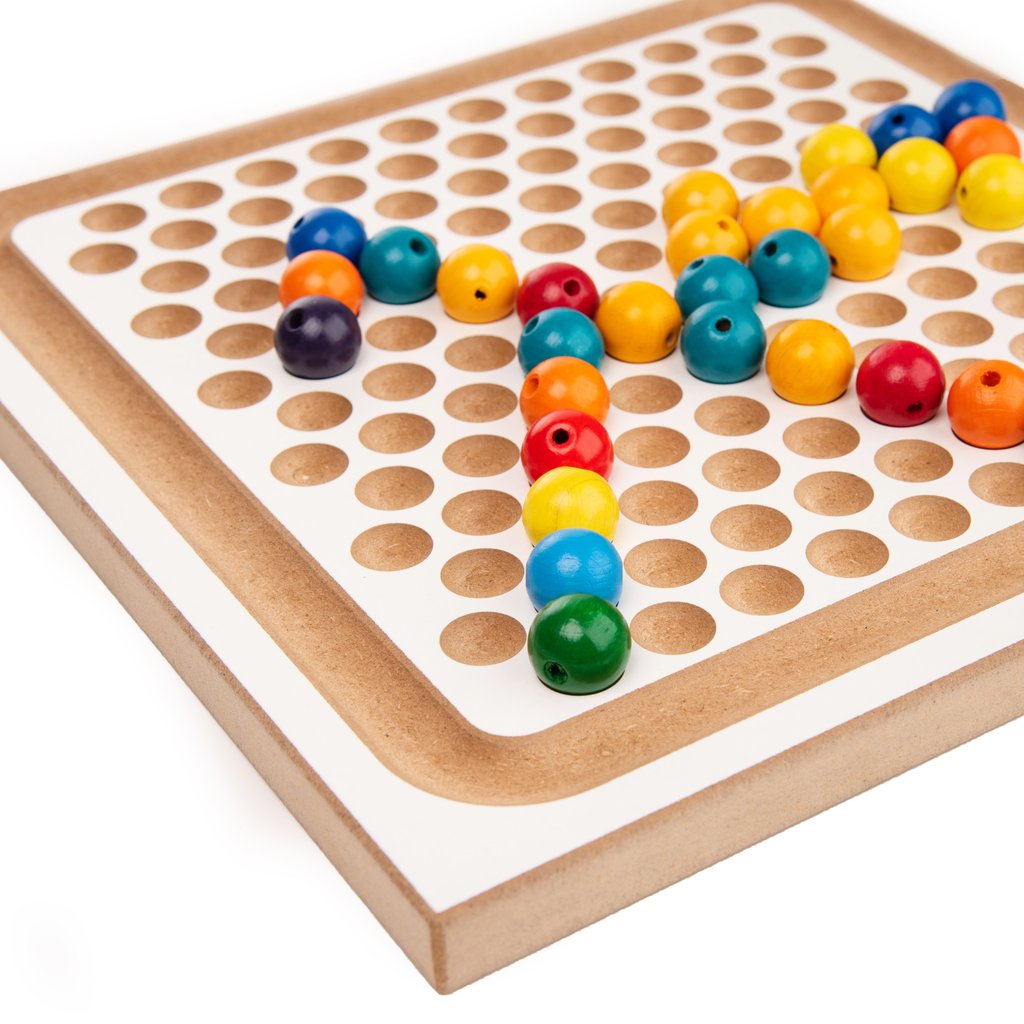 Bauspiel Tavola composizione e aritmetica 240 perle legno
