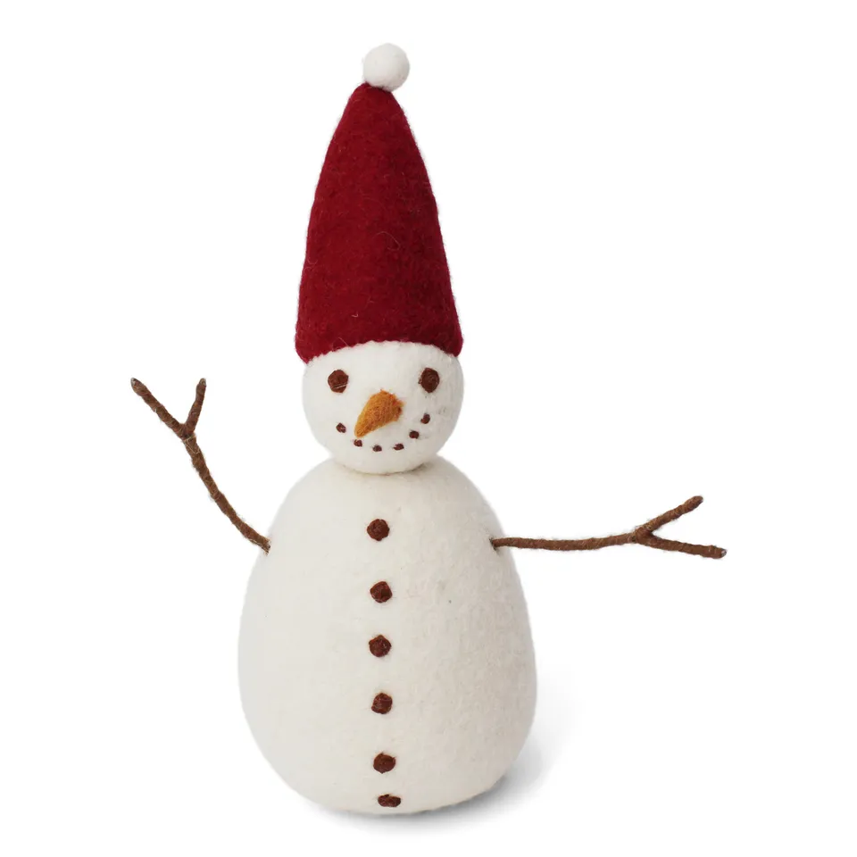 Gry & Sif pupazzo neve XL decorazione feltro lana