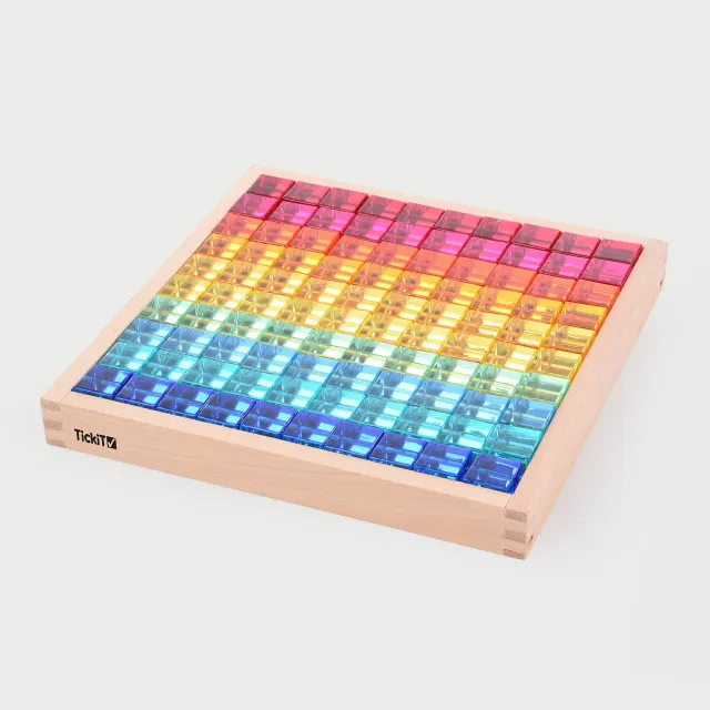 TickiT Gem Cube vassoio specchio 100 cubi acrilici