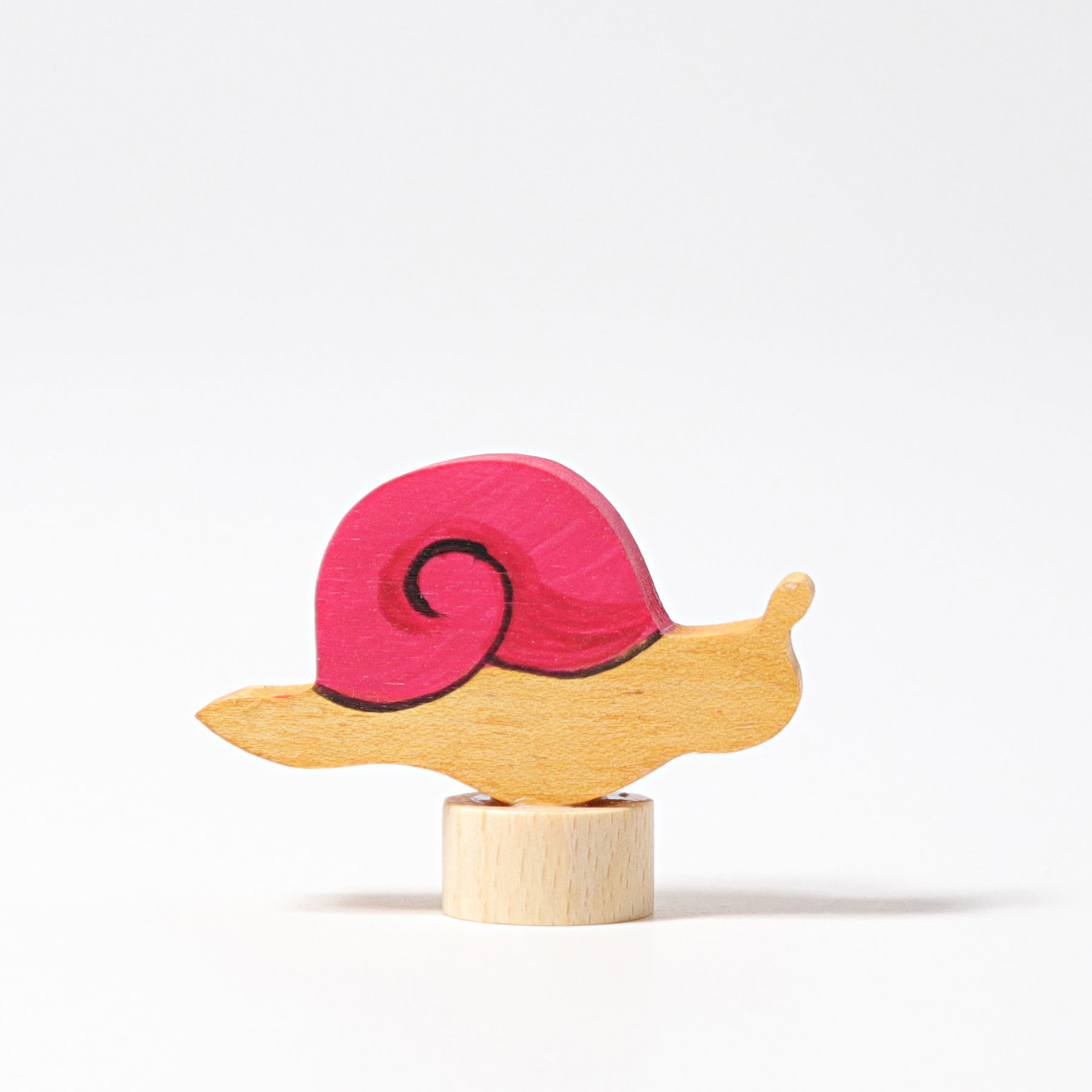 Grimm's Chiocciola figura legno dipinta a mano 4 cm