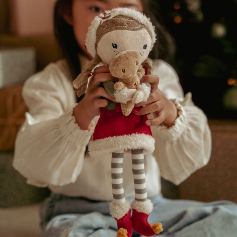 Little Dutch Cuddle Rose bambola morbida Natale 35 cm