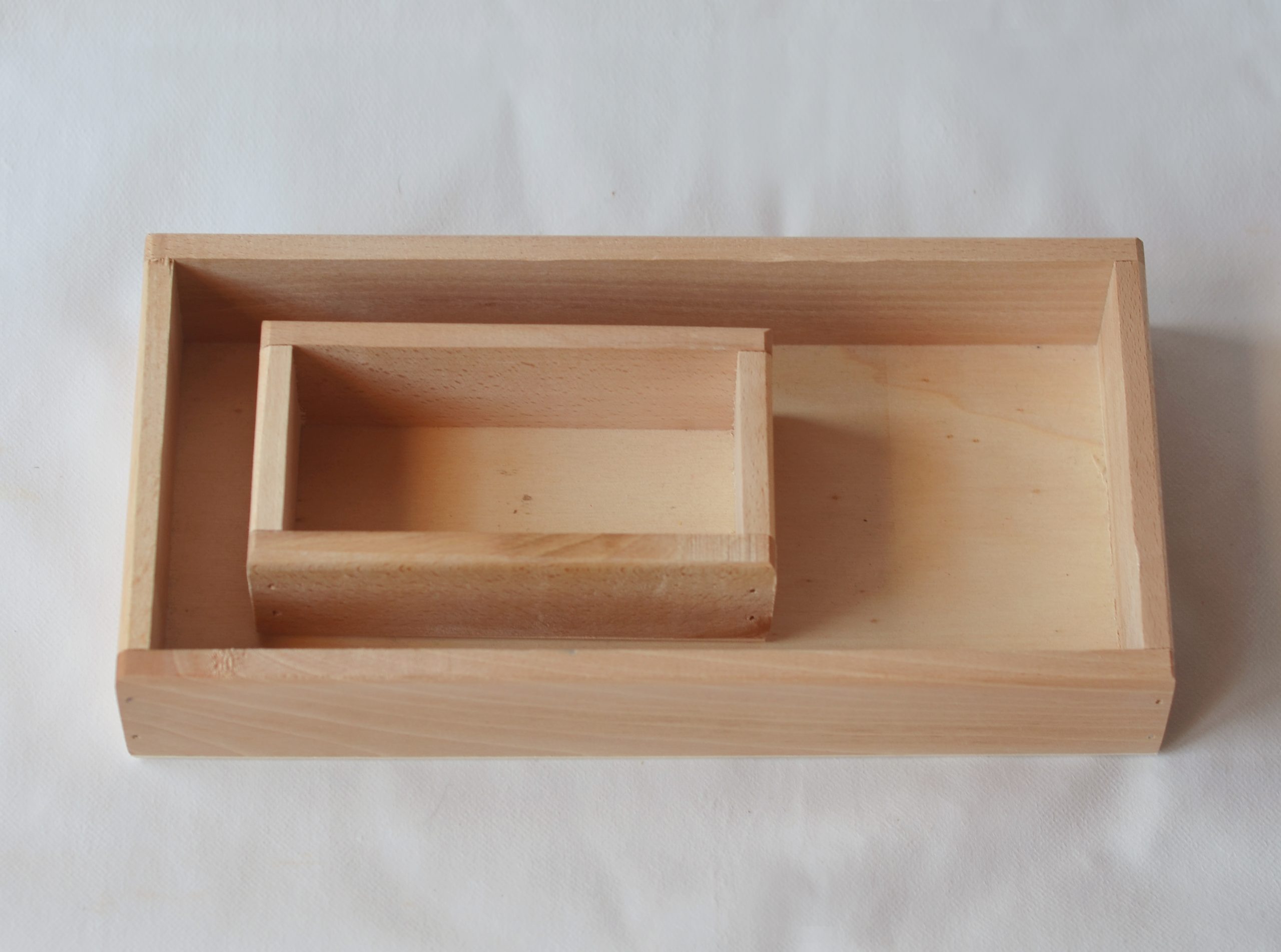 Vassoio attività legno scatola 15x8 cm