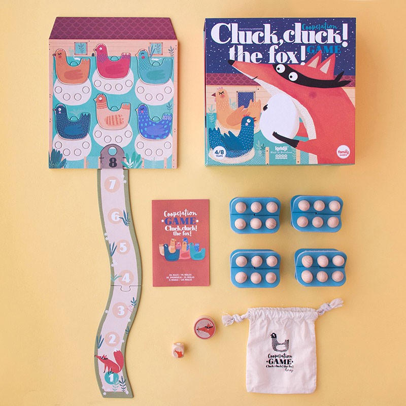 Londji Cluck Cluck The Fox gioco da tavolo cooperativo