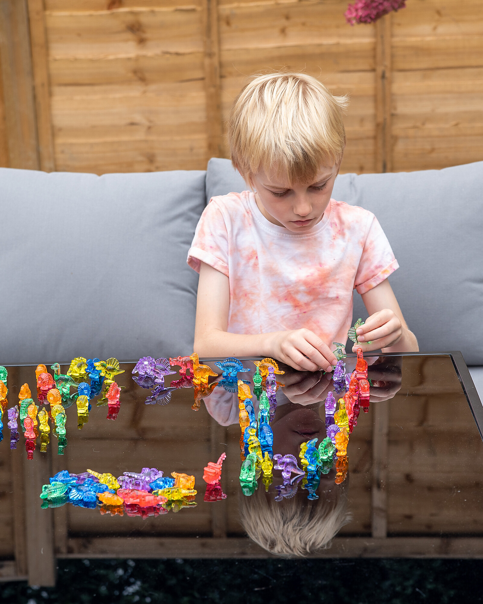 Tickit Rainbow dinosauri tattili traslucidi 72 pezzi