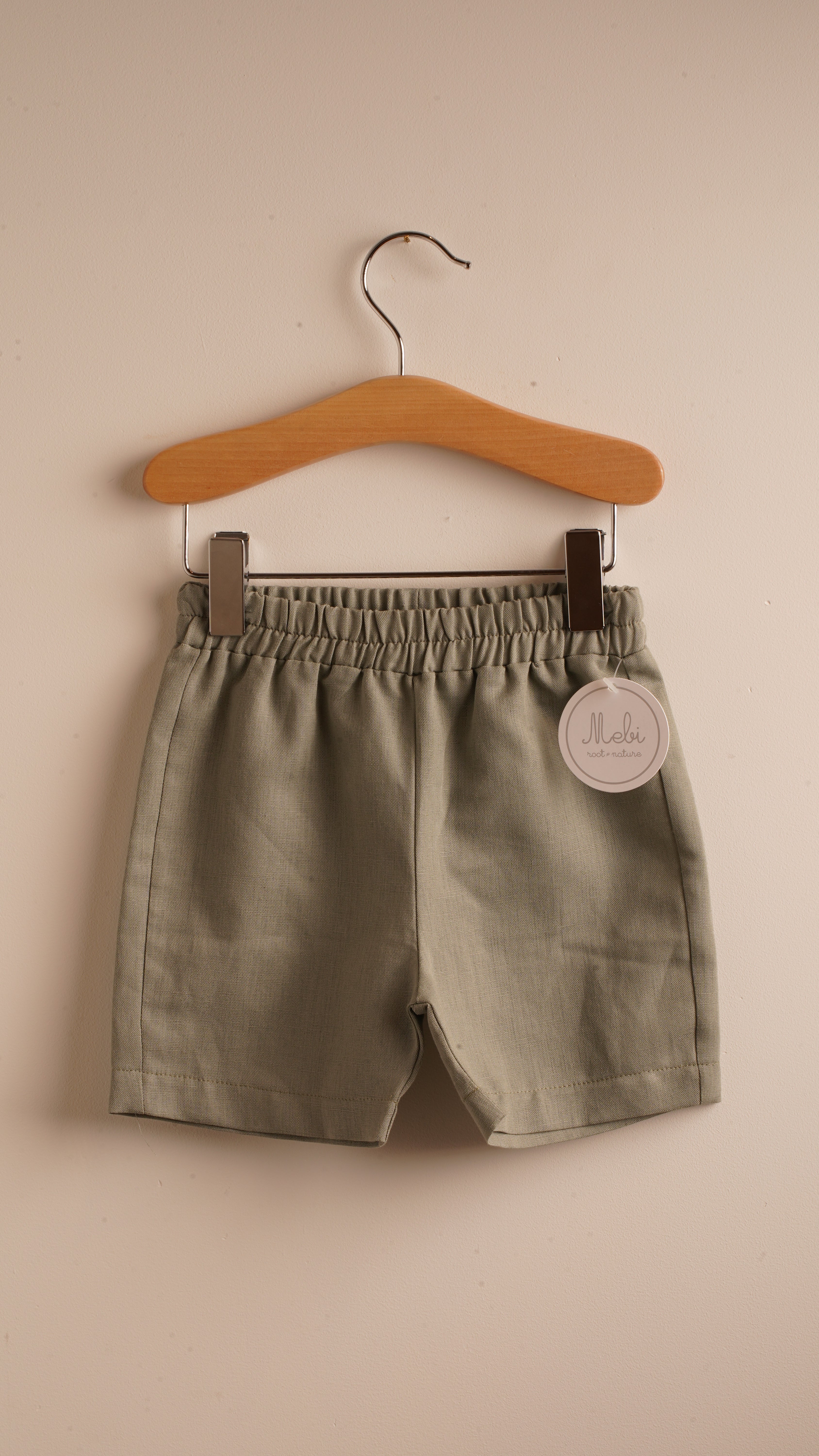 Mebi bermuda bimbo lino verde forest cotone
