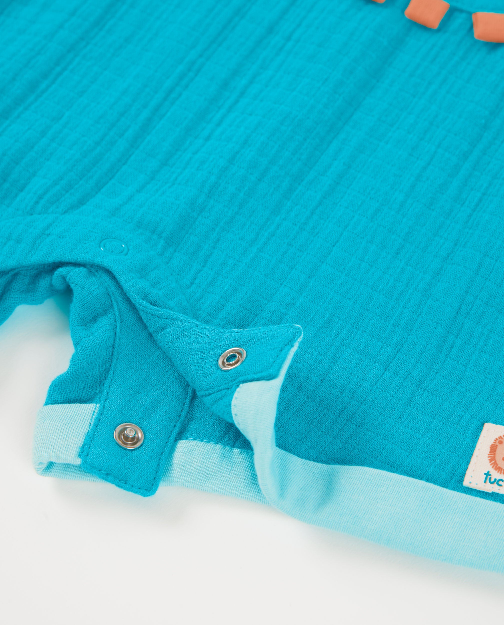 Tuc Tuc completo neonato salopette cotone azzurro