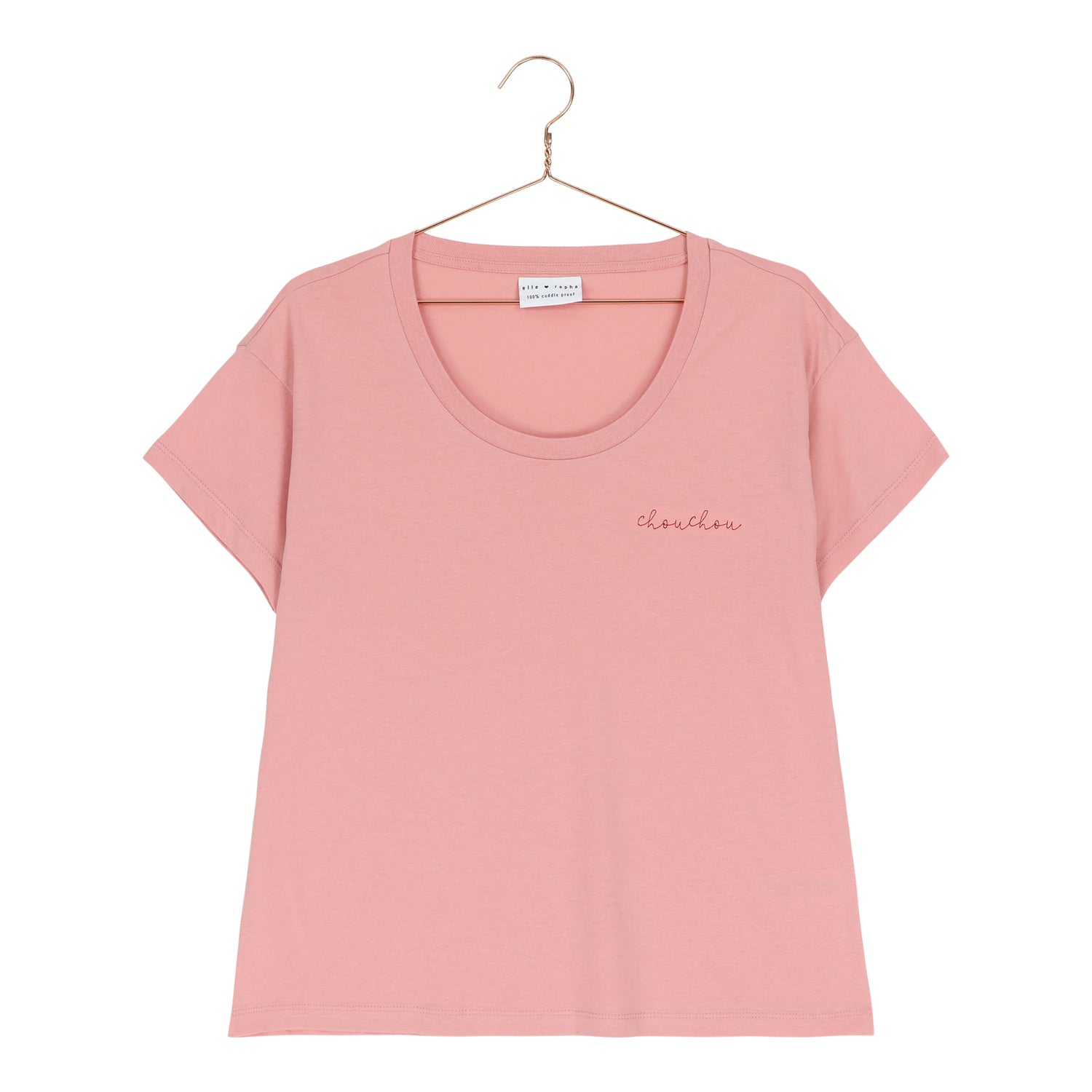 Ella and Rapha Chouchou t-shirt donna rosa cotone bio