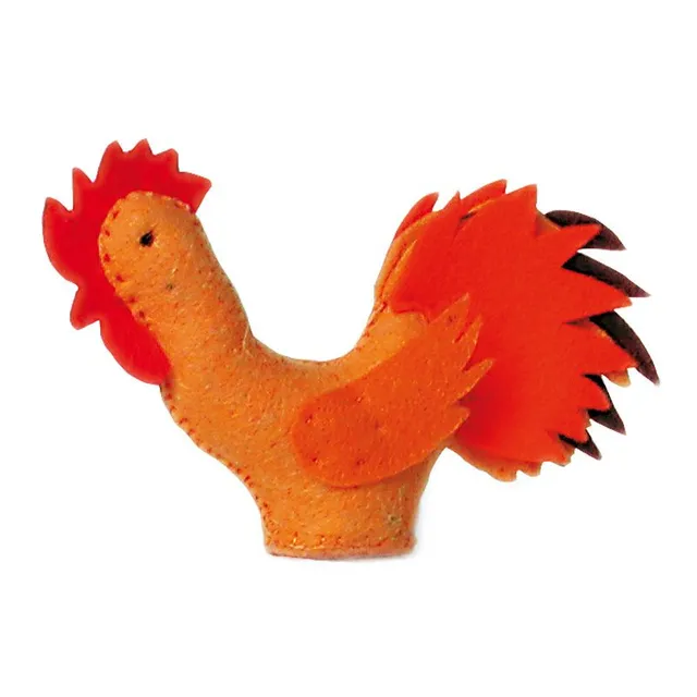 Glückskafer Waldorf Gallo figura feltro 8 cm lana