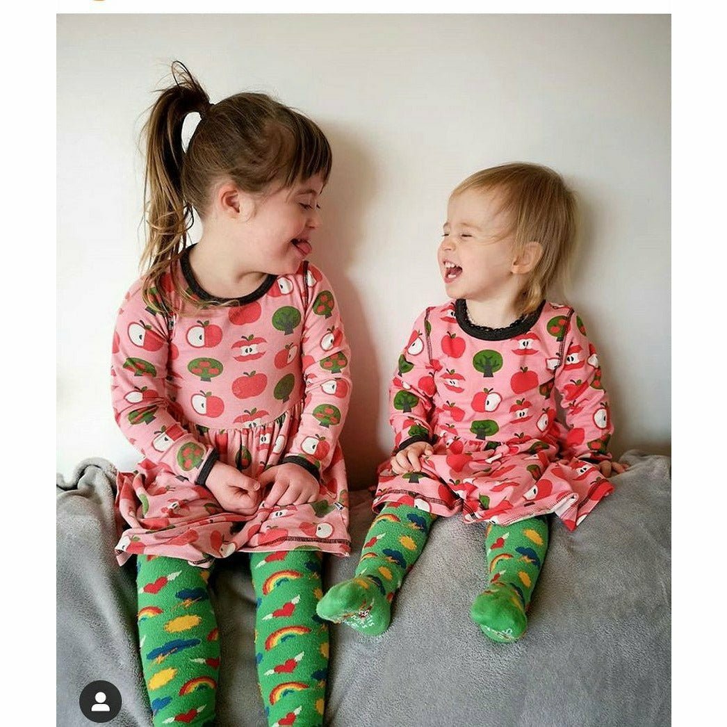 Slugs & Snails Retro collant bimbi verde cotone bio
