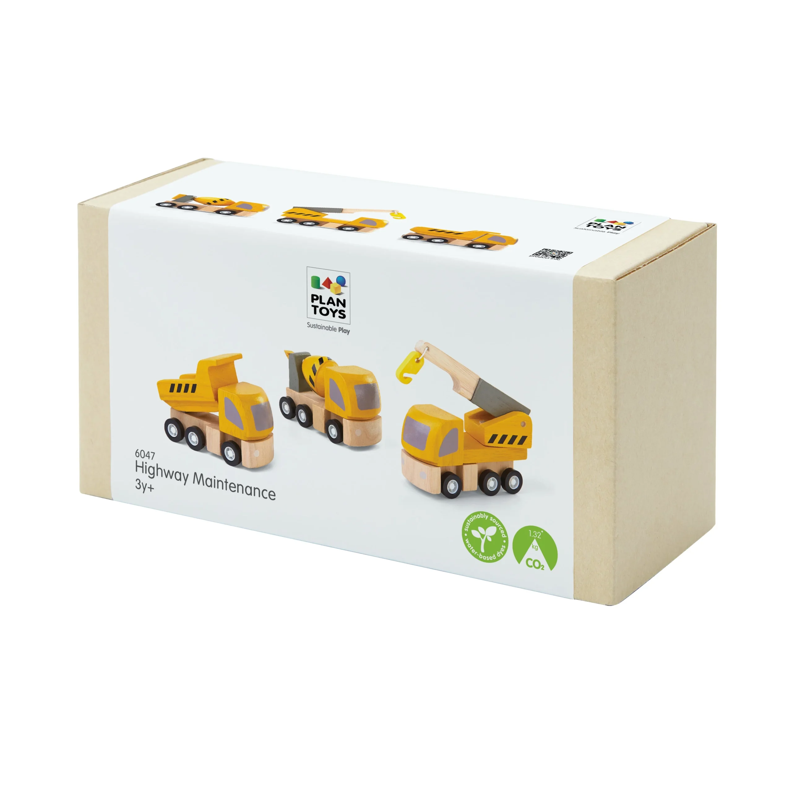 Plan Toys Highway set veicoli cantiere in legno