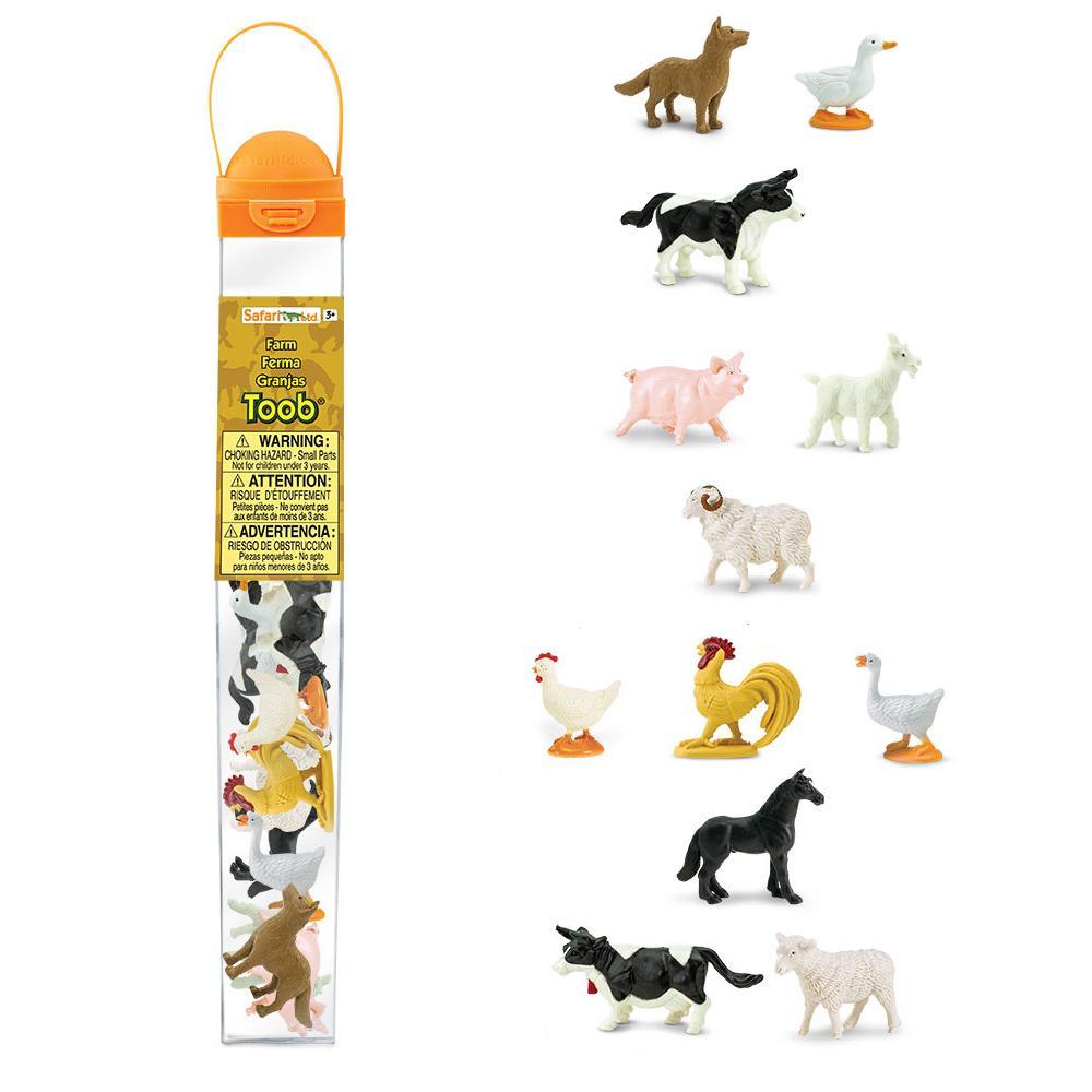 Safari Ltd Farm Toob miniature fattoria 12 pezzi