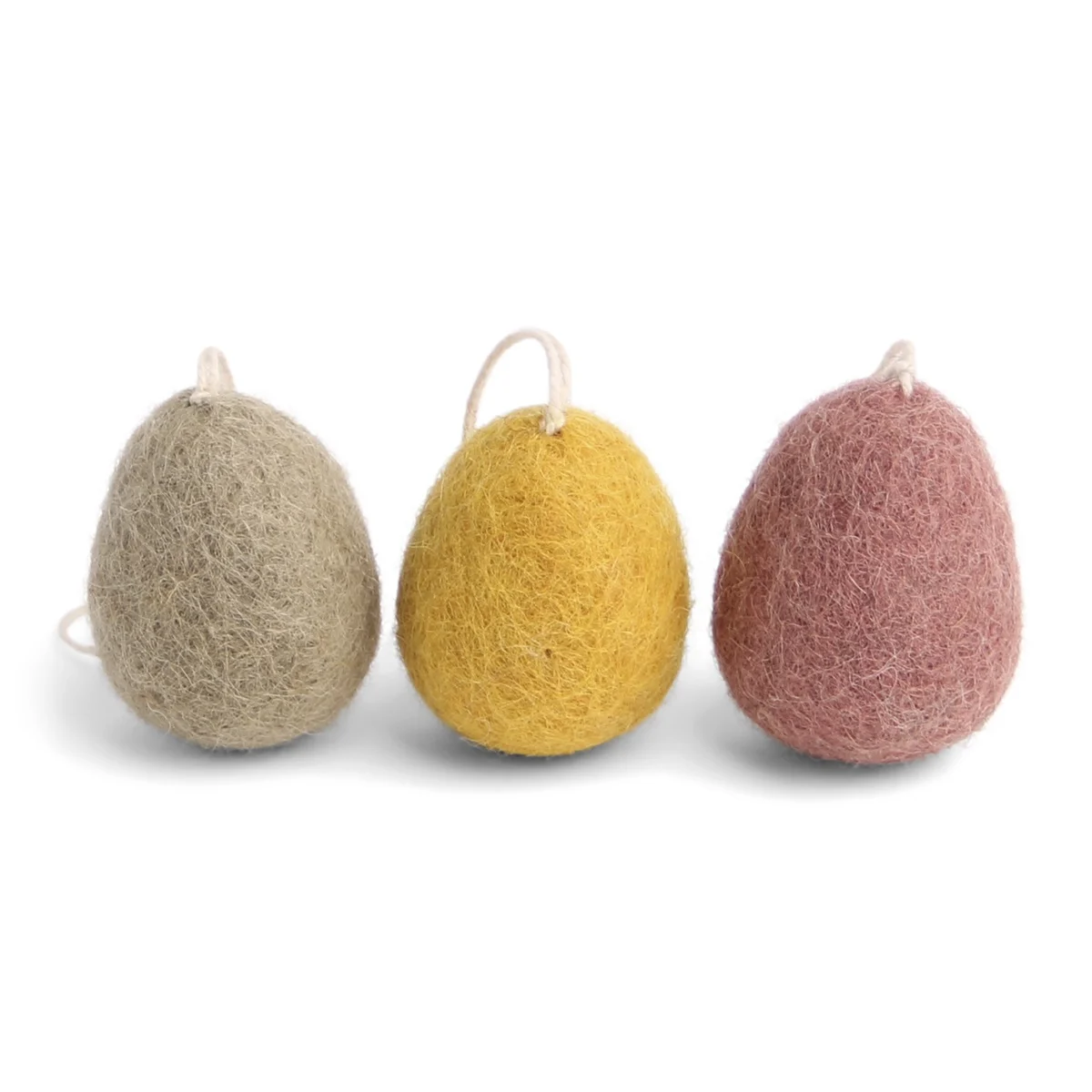 Gry & Sif Burnt Colors uova pendenti feltro set 3 pezzi