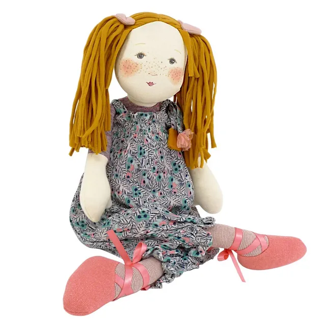 Moulin Roty Les Rosalies bambola Violette stoffa 45 cm