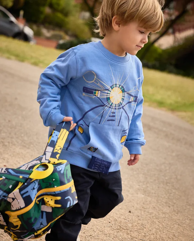 Tuc Tuc pantaloni bambino blu cotone dritti