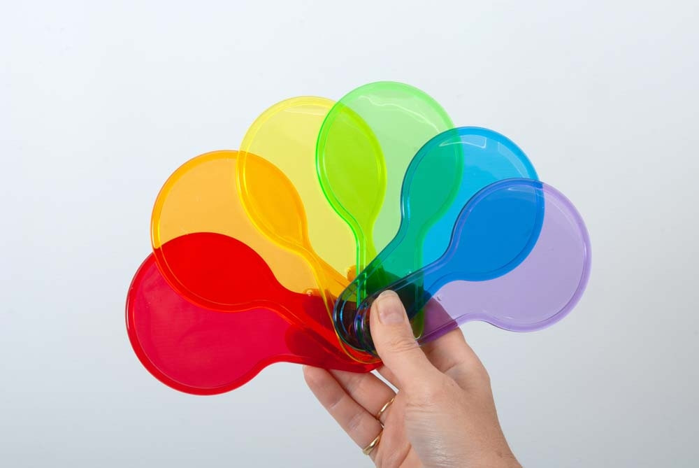 TickiT Palette Traslucide Arcobaleno 6 Pezzi 8 cm