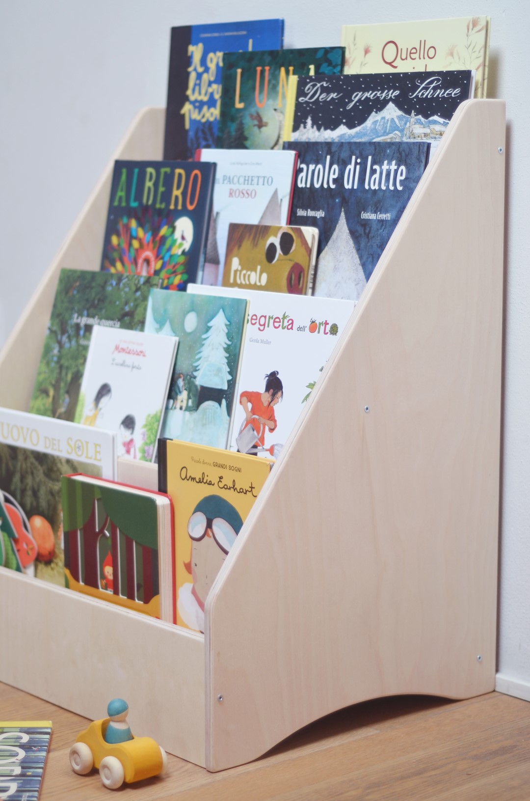 Baboo Edicola libreria frontale Montessori legno 63 cm