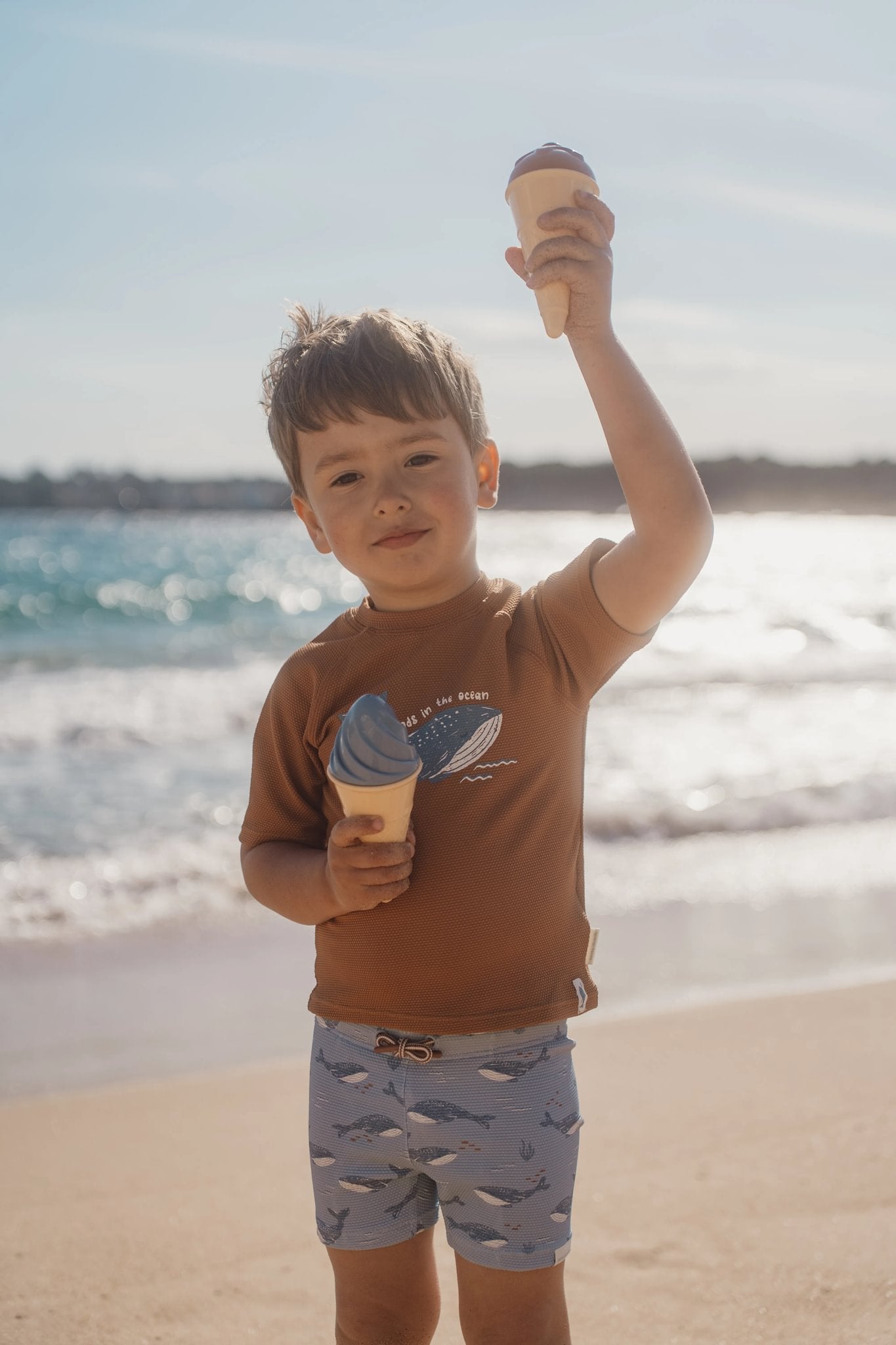 Little Dutch set spiaggia gelati blu secchiello palette 18 mesi+