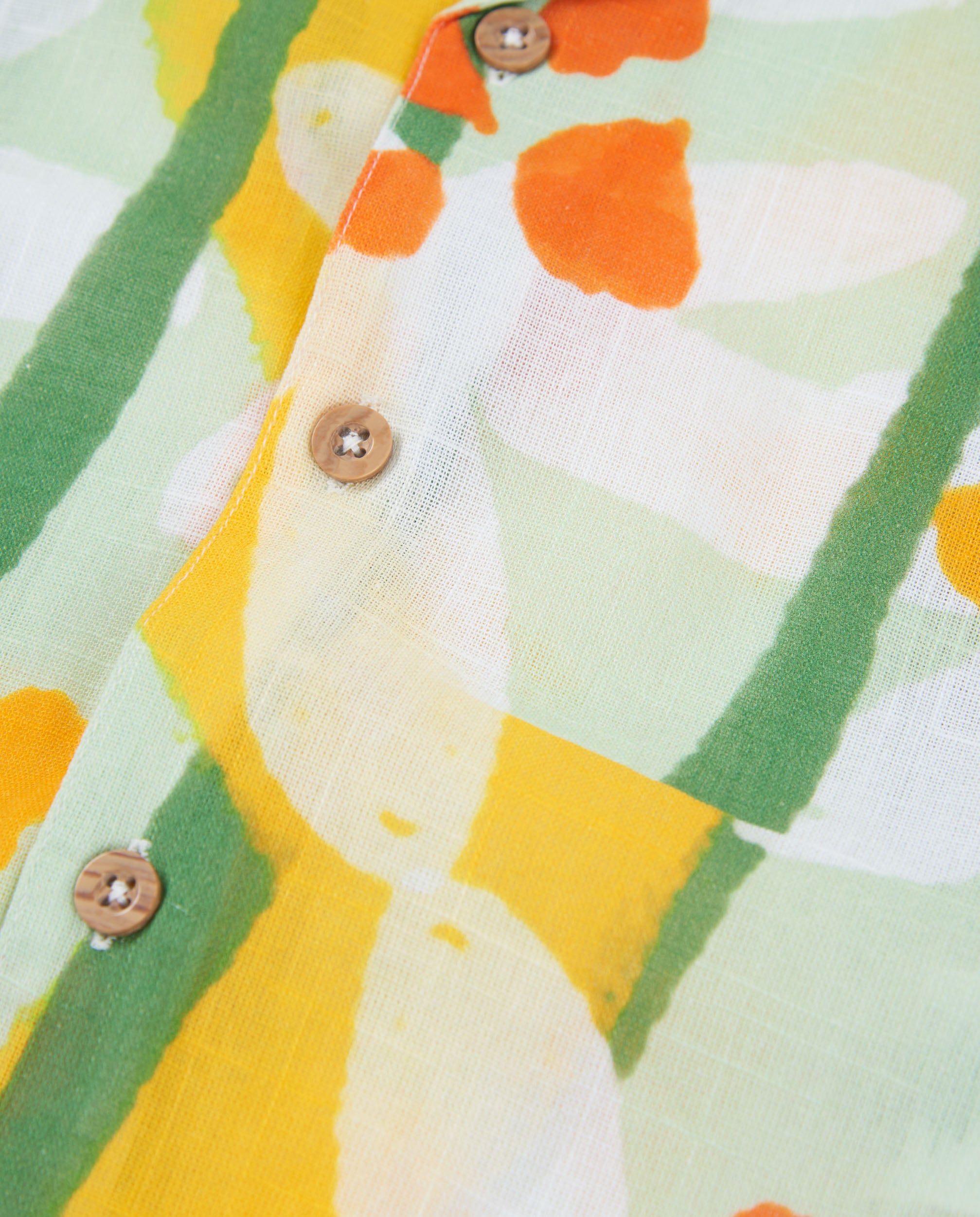 Tuc Tuc camicia bambino verde stampa artistica