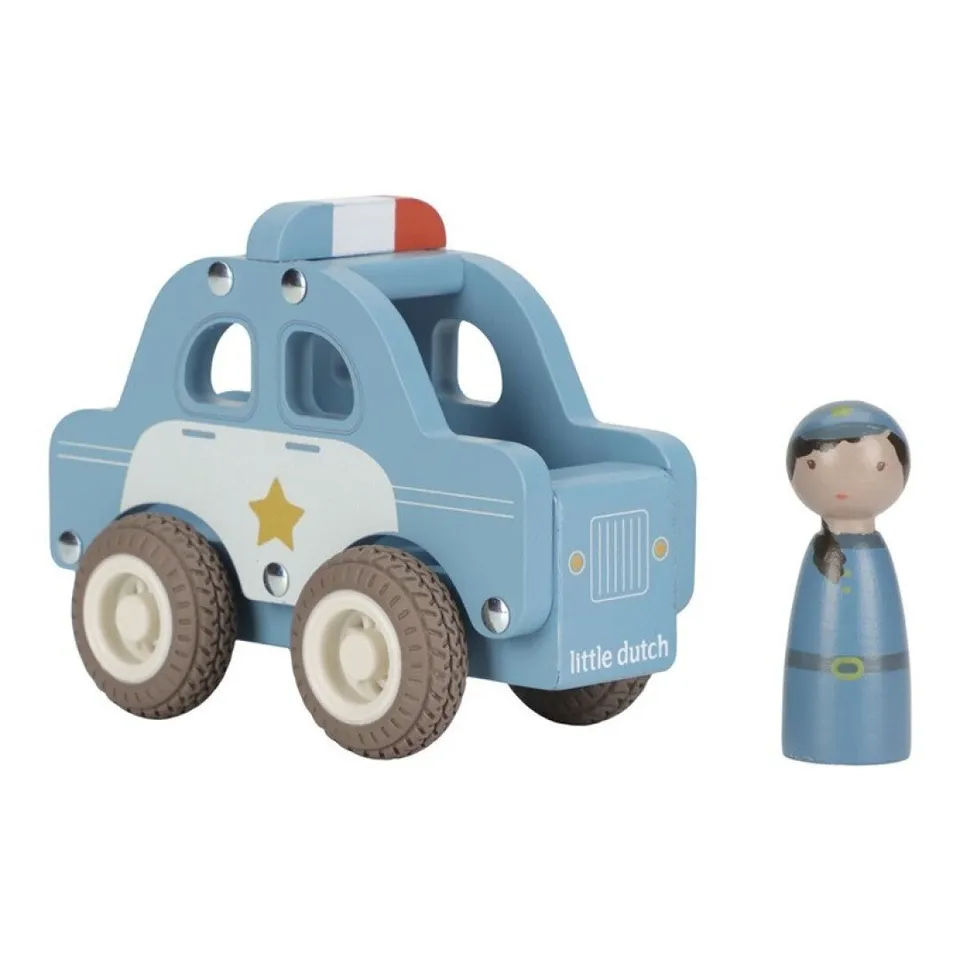 Little Dutch auto polizia in legno con agente