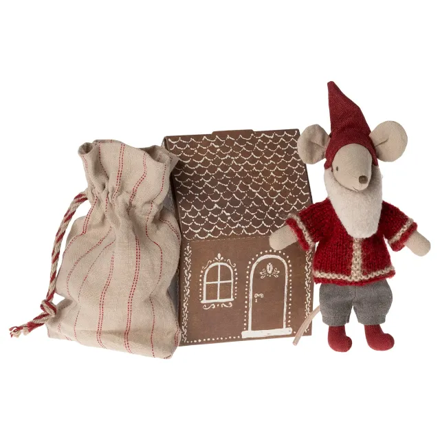 Maileg Topo Babbo Natale peluche Big Brother 14 cm