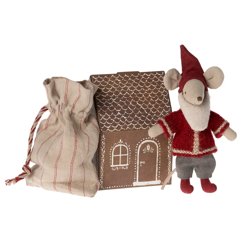 Maileg Topo Babbo Natale peluche Big Brother 14 cm