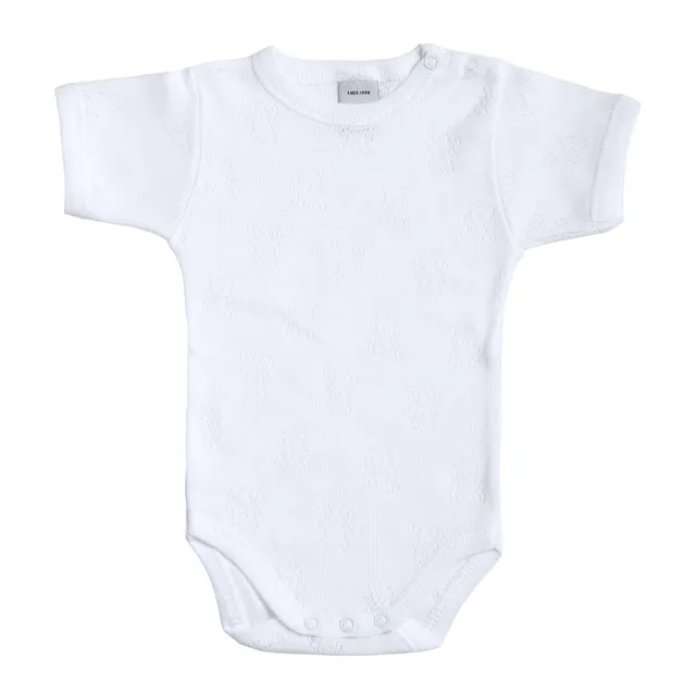 Babidu Body Manica Corta Cotone Traforato Orsetto 2-3 Anni
