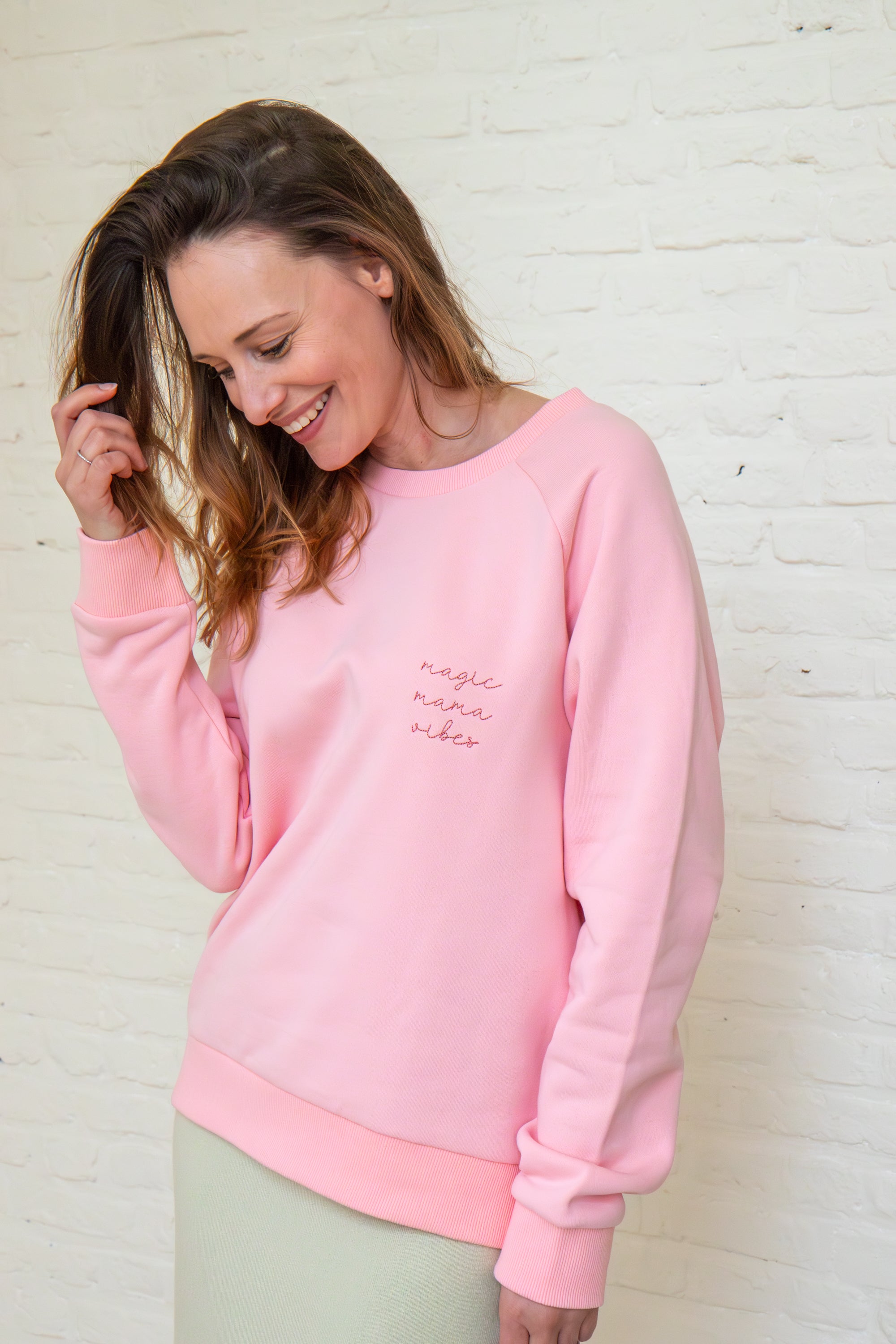 Ella and Rapha MAMA Classic Fit felpa rosa cherry blossom