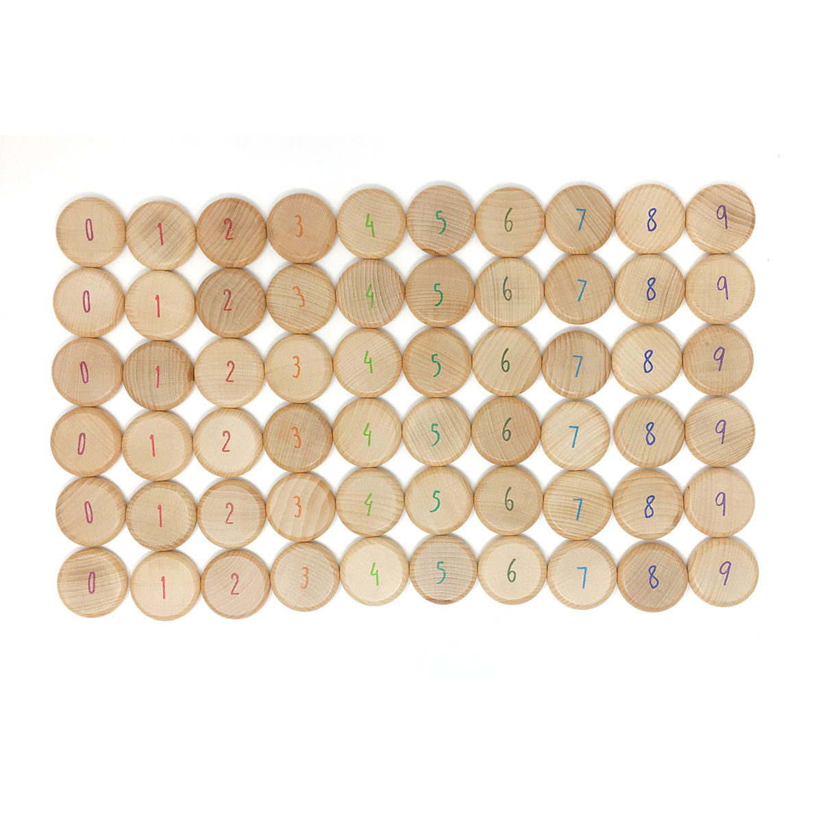 Grapat monete per contare legno 60 pezzi