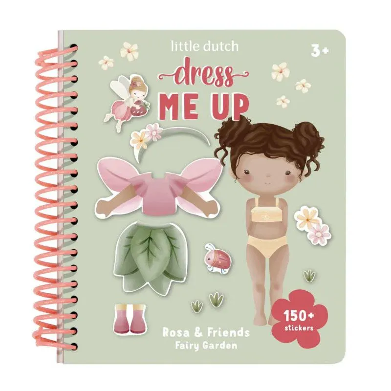 Little Dutch Dress Me Up libro stickers Fairy Garden 150 adesivi