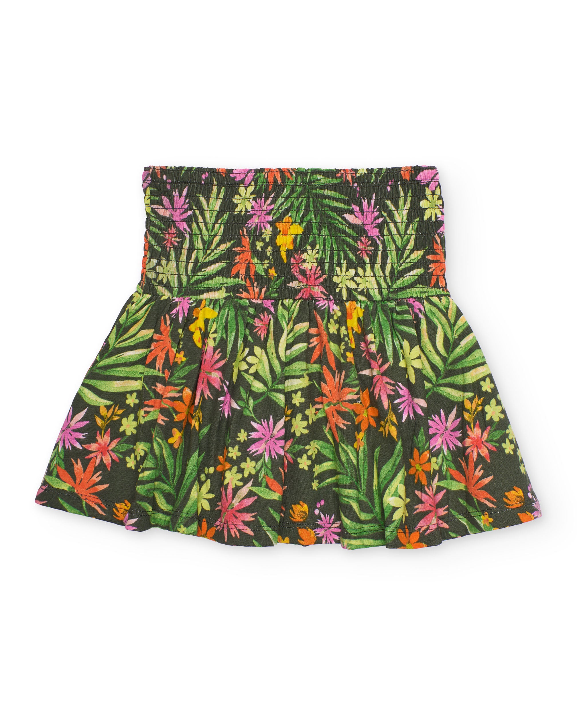 Tuc Tuc gonna bambina verde fantasia floreale