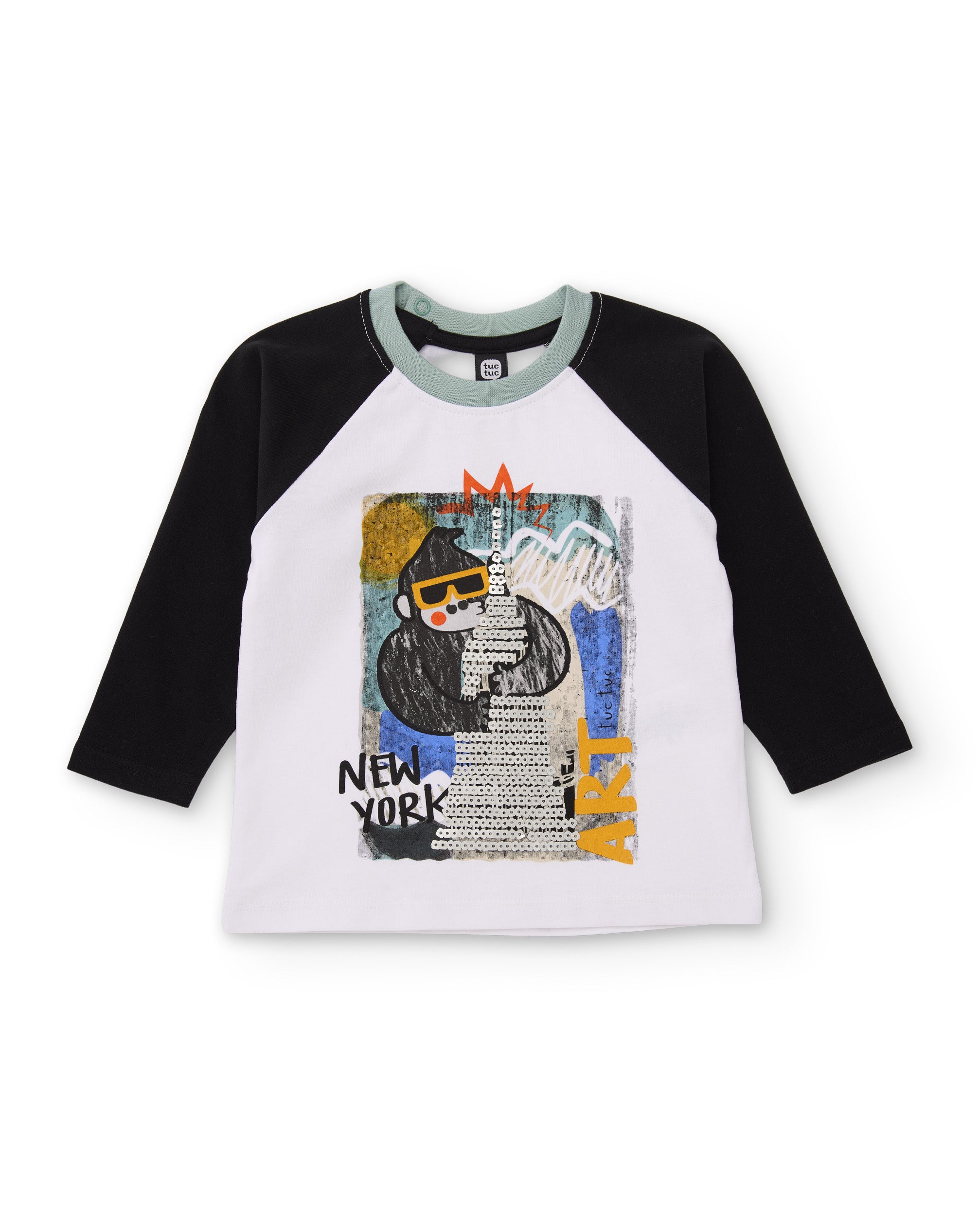 Tuc Tuc NY Fun t-shirt bimbo bianca manica lunga