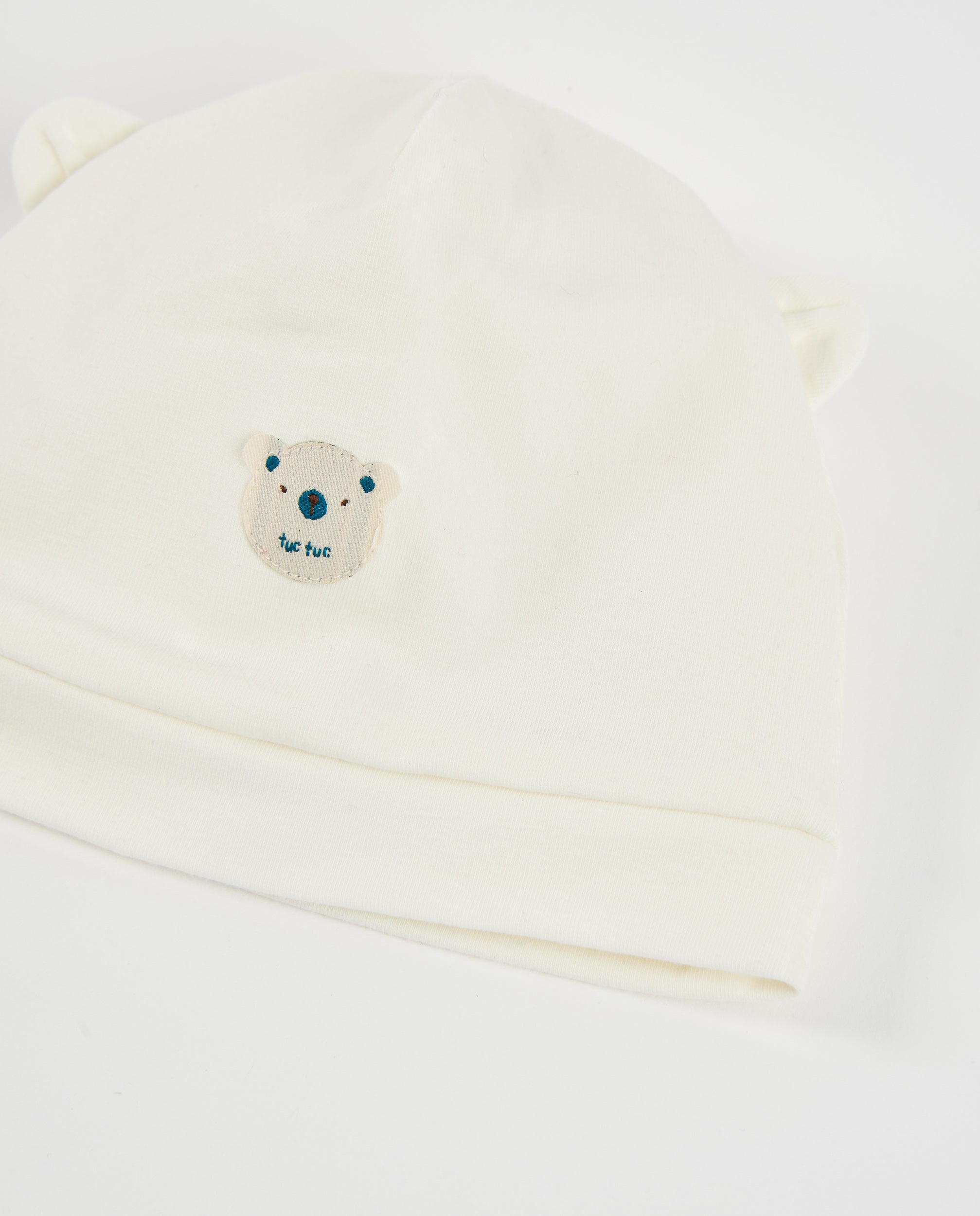 Tuc Tuc cappello neonato crudo orsetto maglia