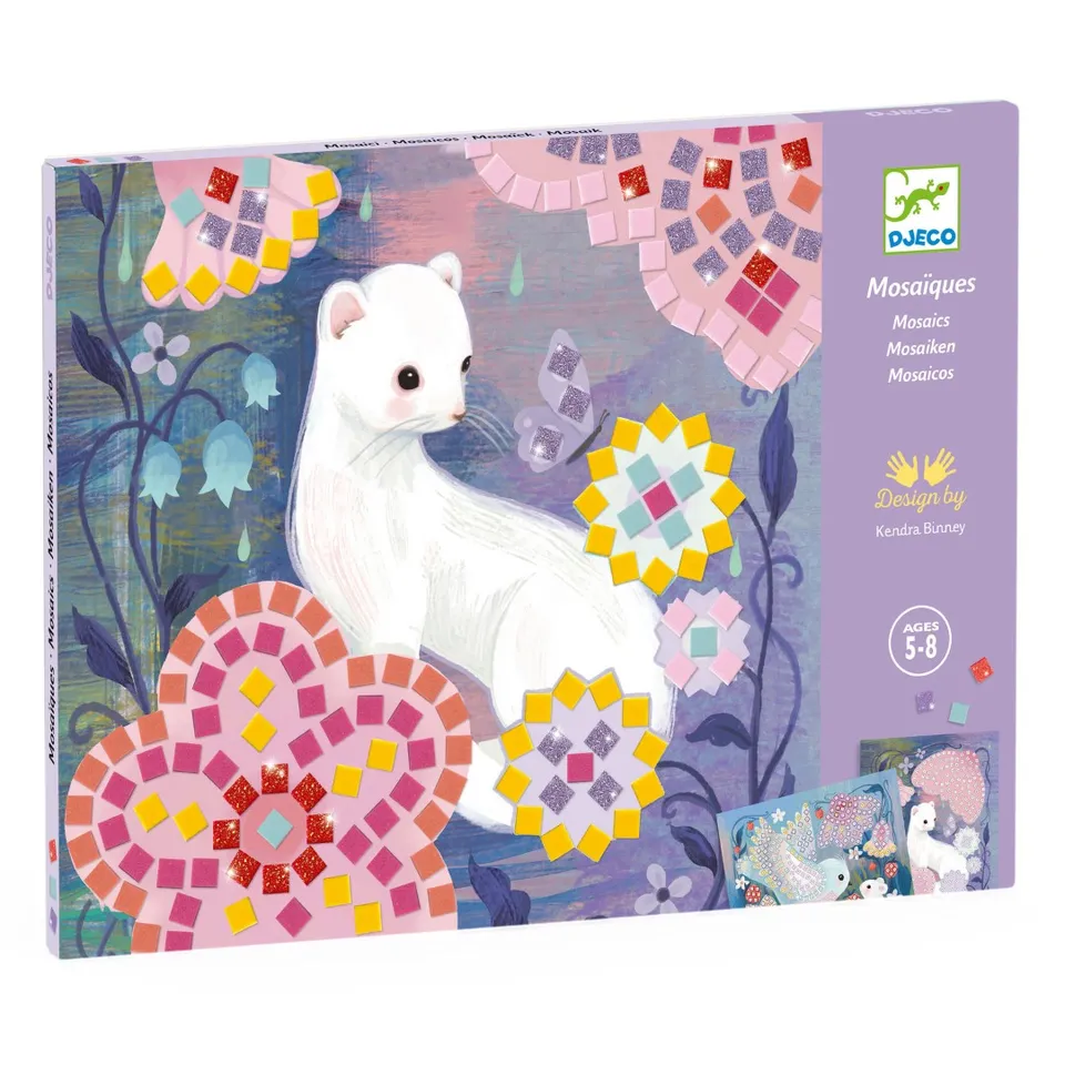 Djeco Woodland mosaico set artistico glitter
