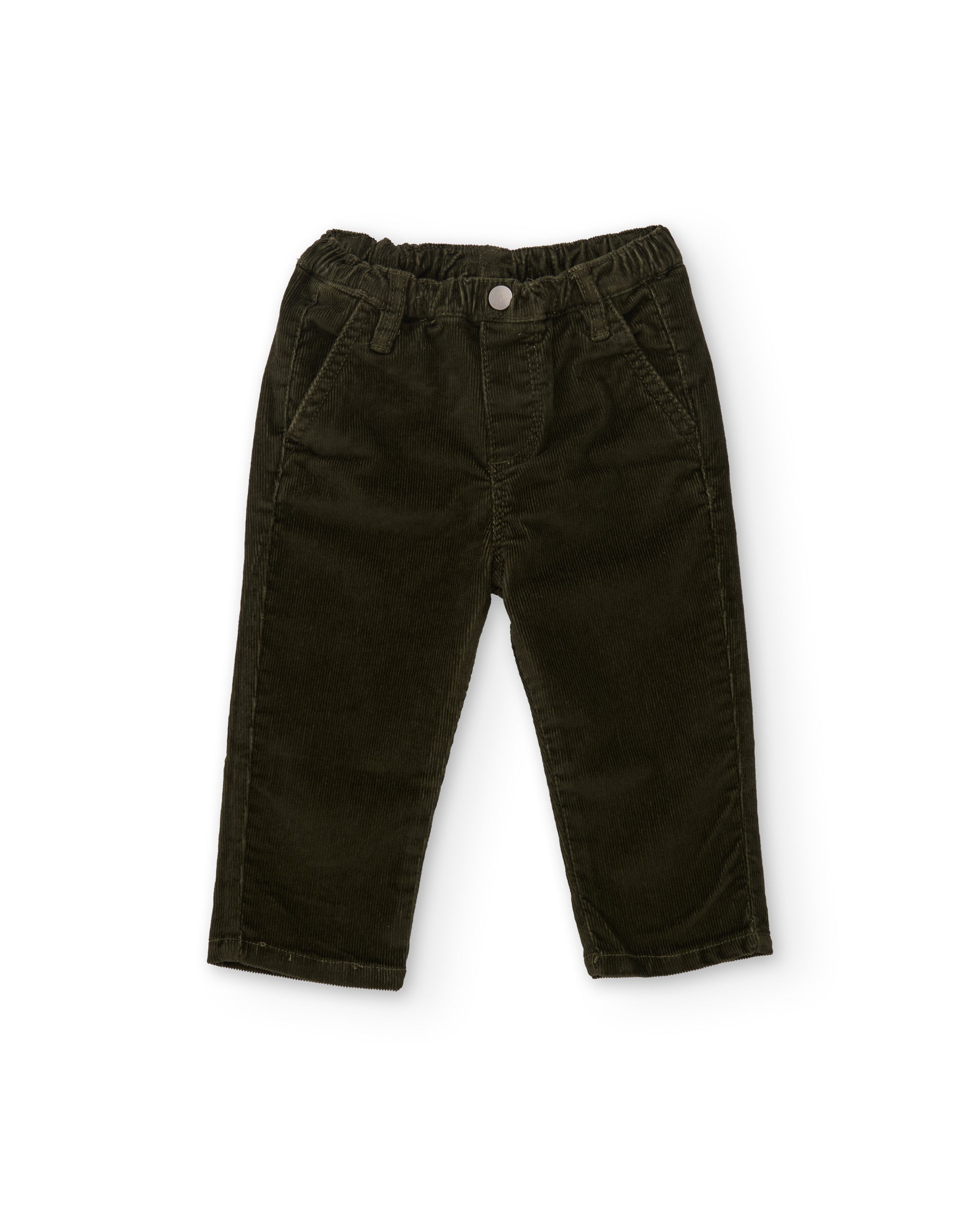 Tuc Tuc pantaloni bimbo velluto verde oliva