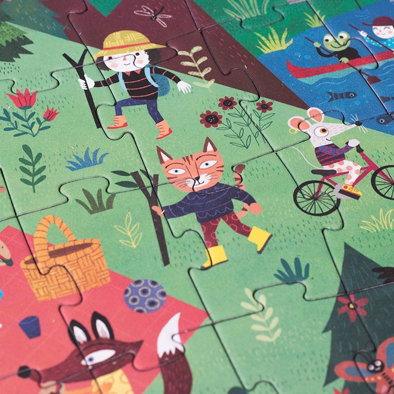 Londji Let's Go to the Mountain puzzle 36 pezzi reversibile