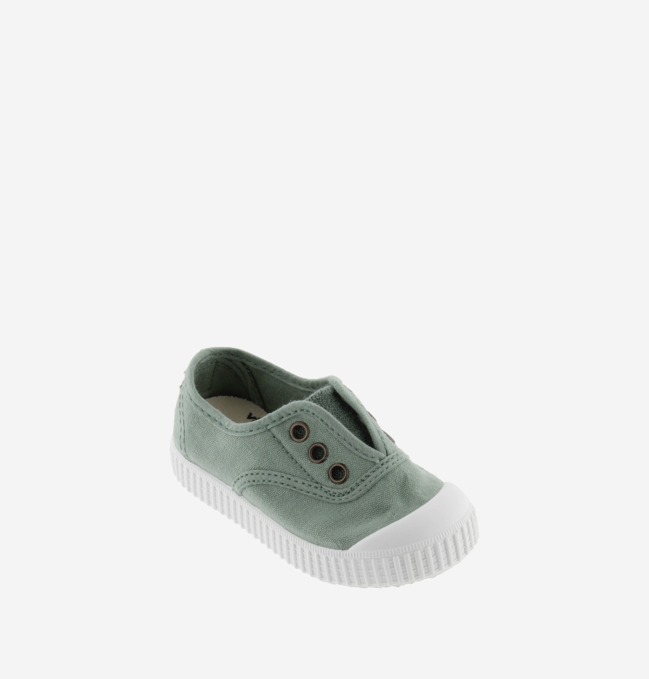 Victoria Dear World scarpe tela verde cotone bio