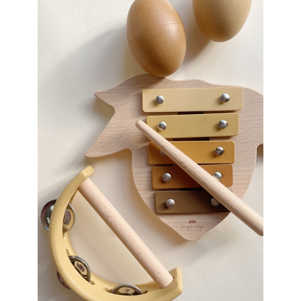 Konges Sløjd set strumenti musicali 4 pezzi legno