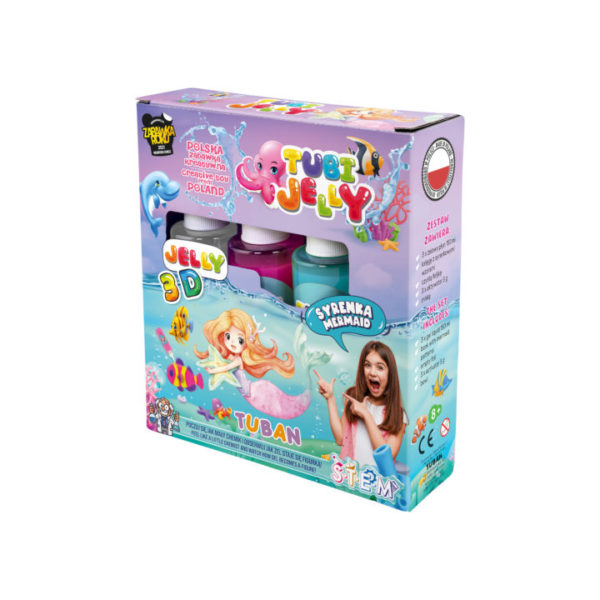 Tuban Jelly Tub Mermaid set figure gel 3 colori