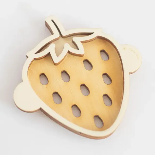 Studio de Rijk Strawberry vassoio legno fragola 10 cm