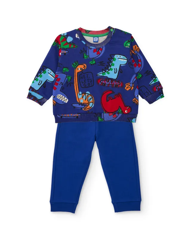 Tuc Tuc Dino Roll tuta dinosauro blu 2 anni in felpa