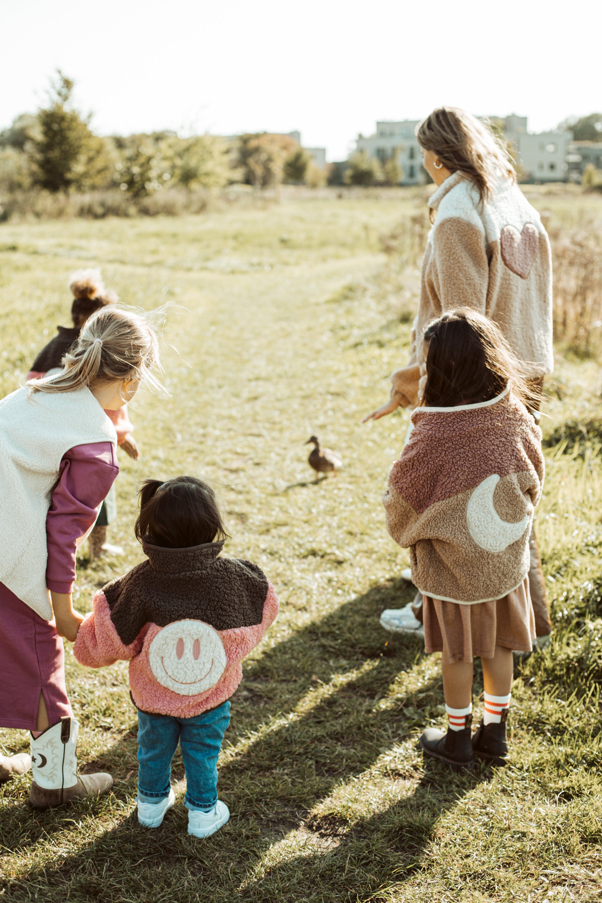 Ella and Rapha Heart giacca teddy donna cranberry pile