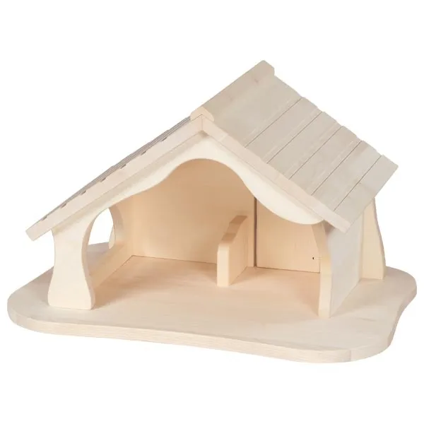 Holztiger Stalla Casa Bambole Legno con Tetto a Punta