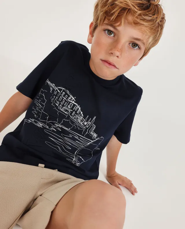Tuc tuc t-shirt bambino costa blu navy
