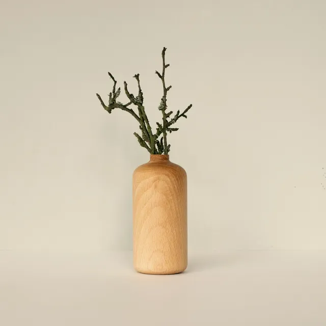 Wooden Story Tiny flower pot n3 vaso legno con vetro