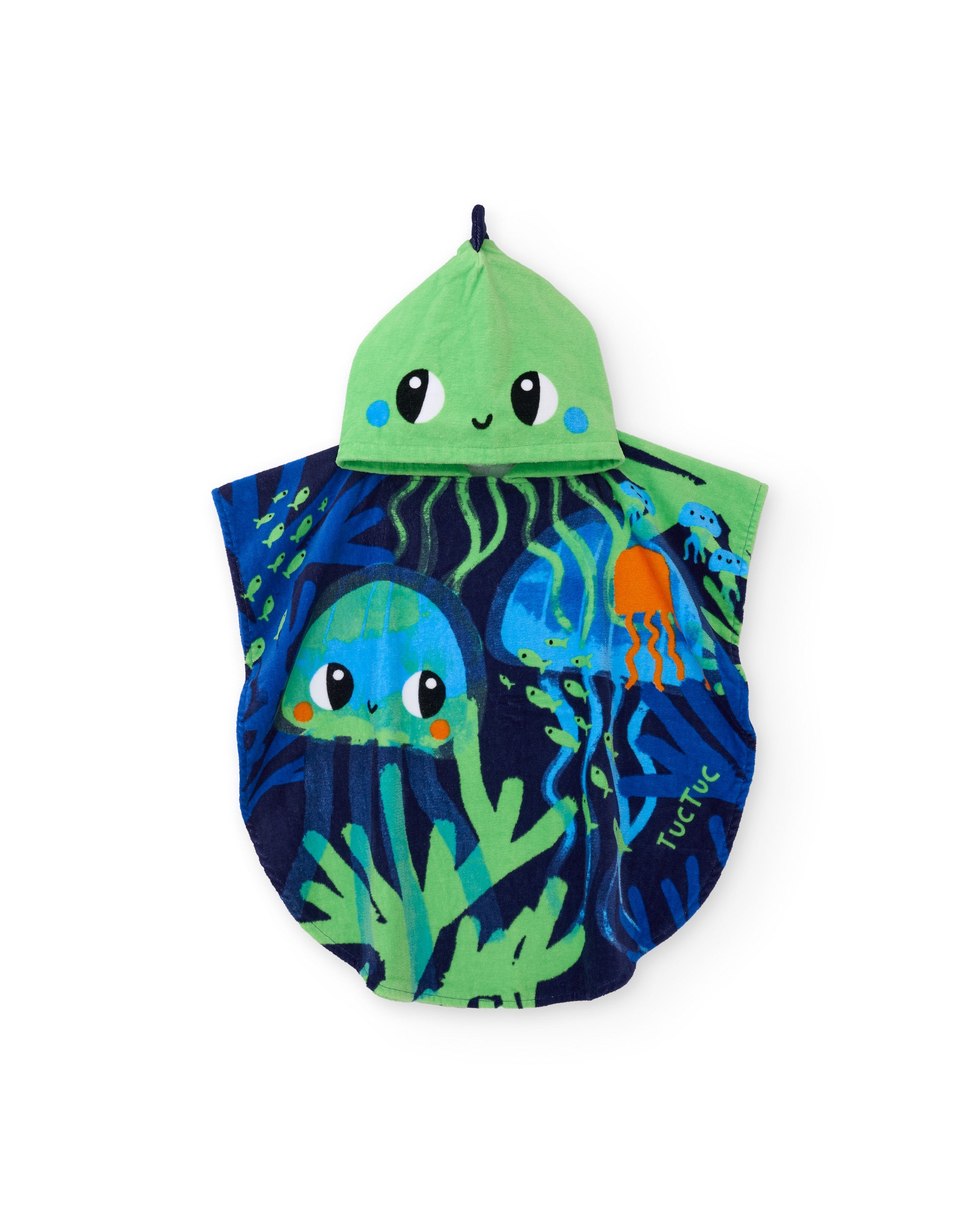 Tuc Tuc poncho mare bimbo blu navy taglia unica meduse