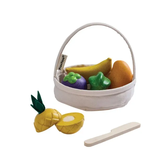 Plan Toys Tropical Fruit Set Frutta Legno 7 Pezzi Bambini