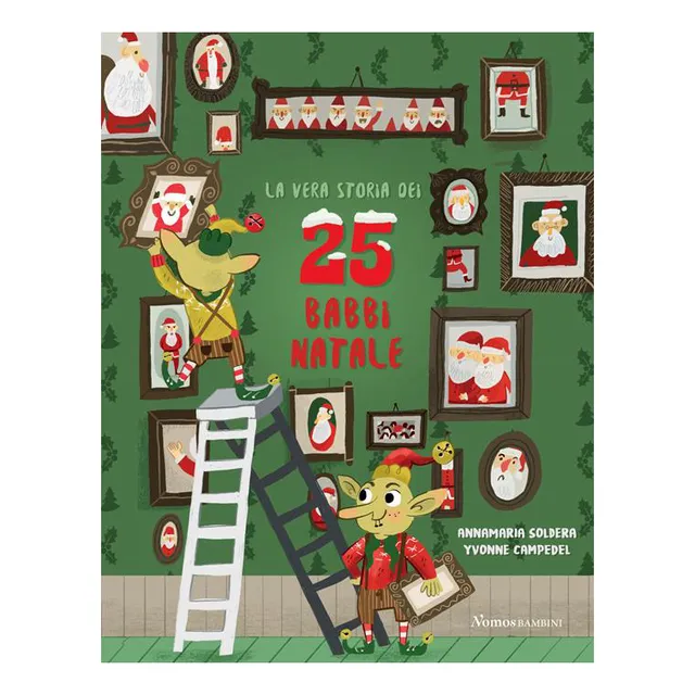 Nomos 25 Babbi Natale libro bambini copertina rigida