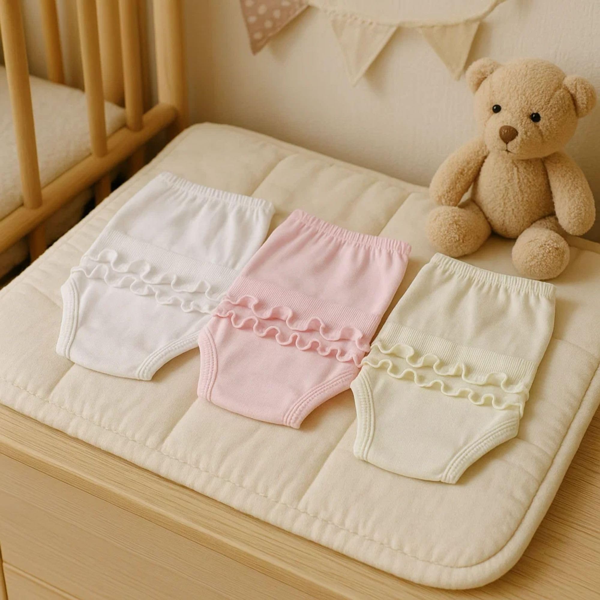 Babidu Maglia Copripannolino Cotone Rosa 24 Mesi Volant